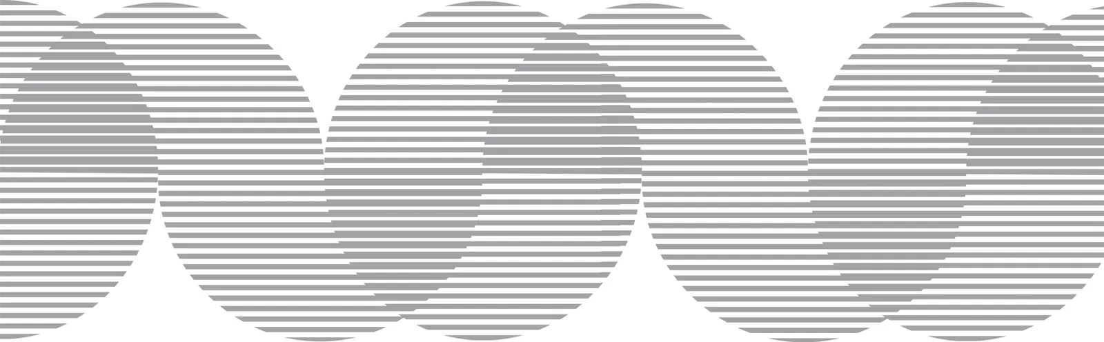 Motif : Cercles superposés, dessin seul sans mise en situation