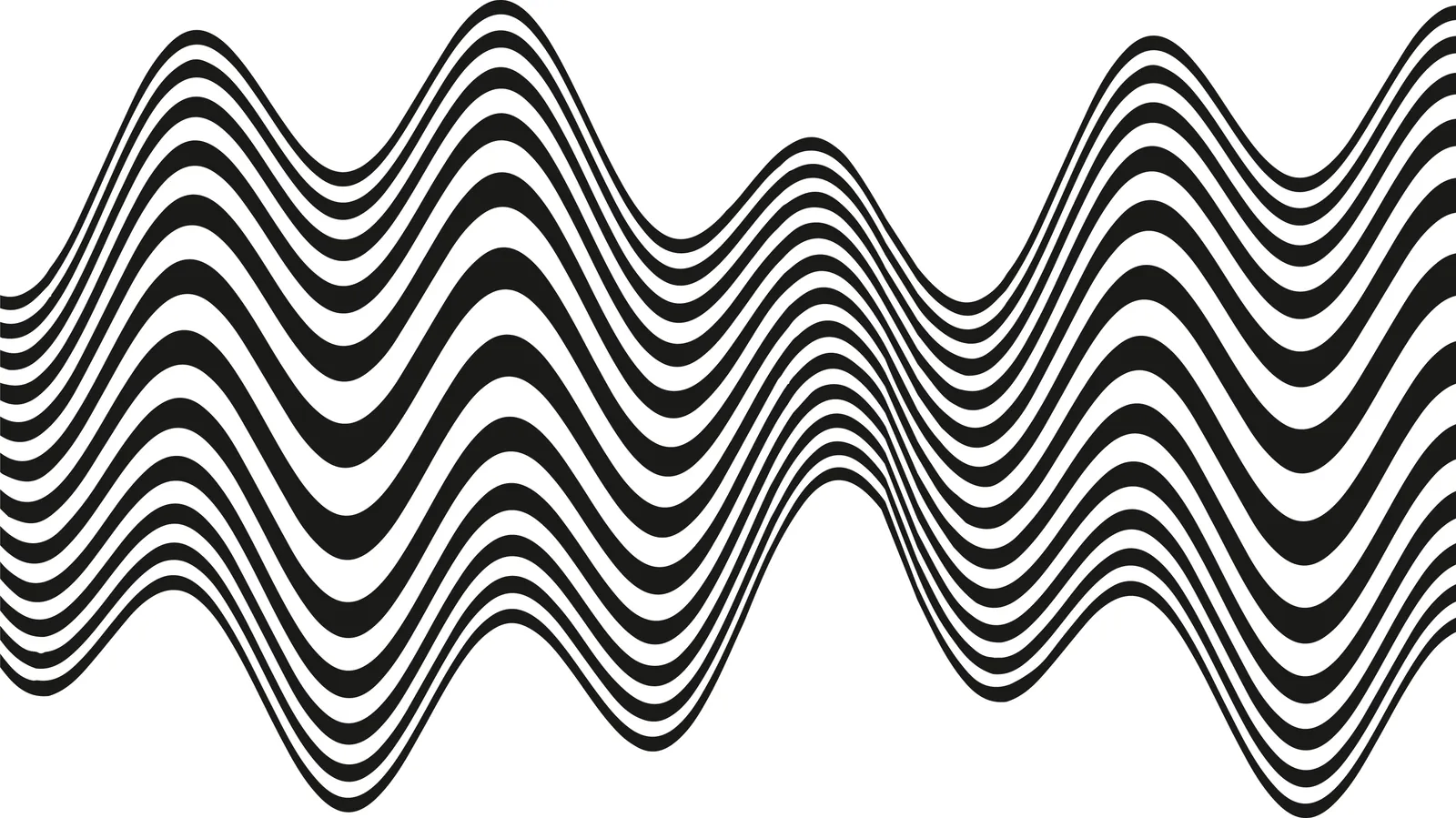 Motif : Ondulation, dessin seul sans mise en situation