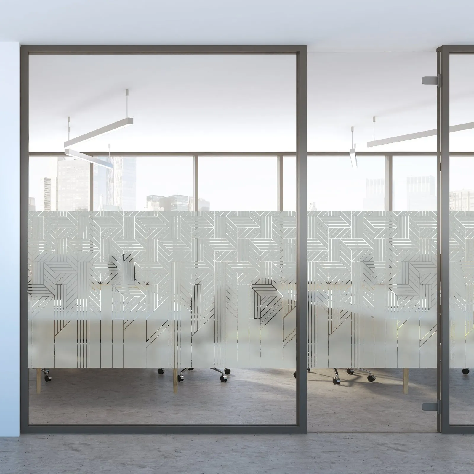Vitrophanie Buildings, vue 2 (simulation)