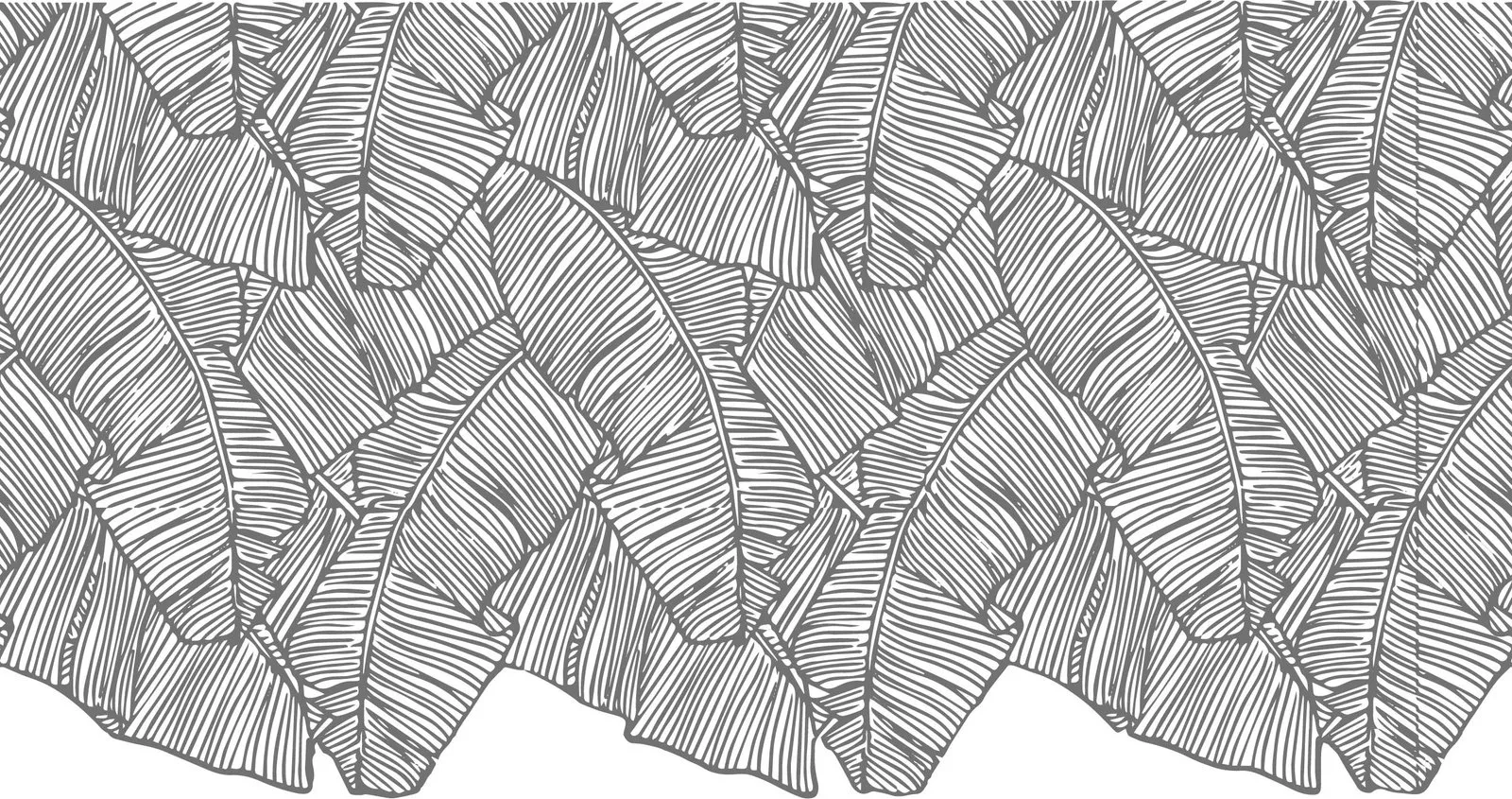 Vitrophanie Feuilles tropicales, vue 2 (simulation)