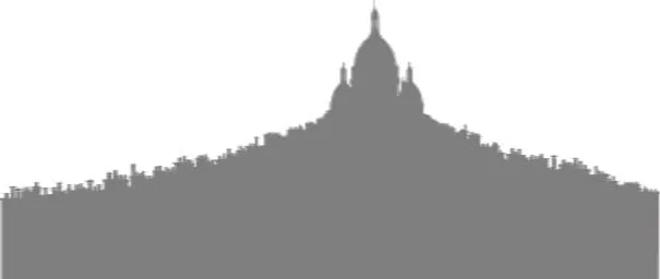 Vitrophanie Horizon Montmartre, vue 3 (simulation)