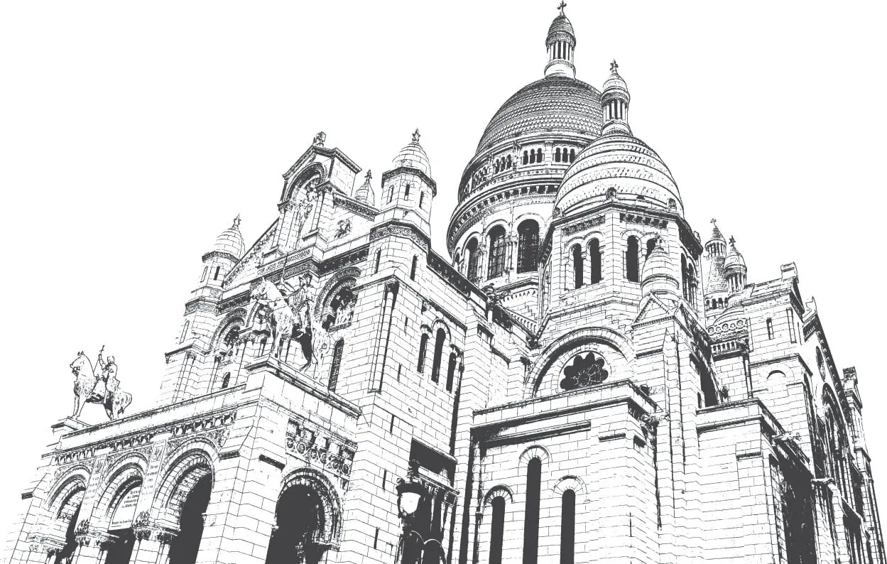 Vitrophanie Sacré Cœur 1, vue 2 (simulation)