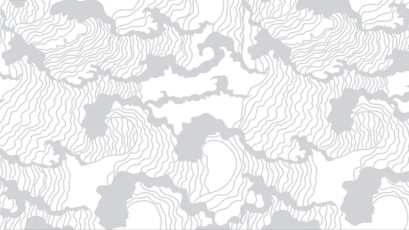 Motif : Mer zen 02, dessin seul sans mise en situation