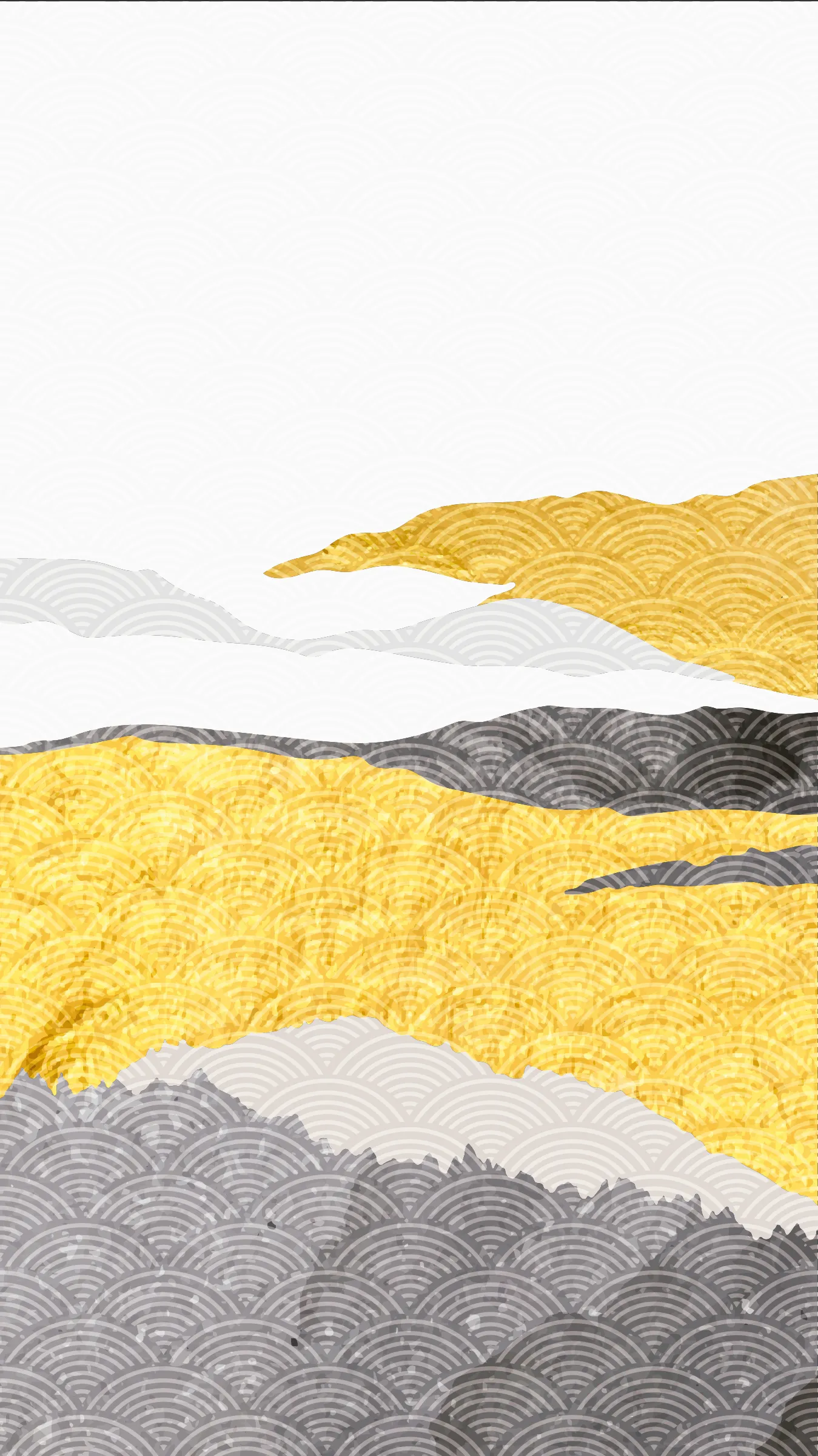 Motif : Montagnes 03, dessin seul sans mise en situation