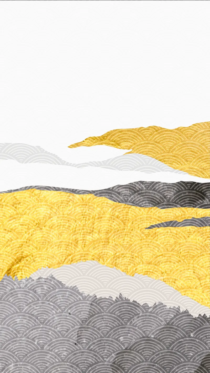 Motif : Montagnes 03, dessin seul sans mise en situation